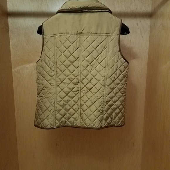 Jones New York Tan/Gold Quilted/Puffer Vest XL - Picture 3 of 3